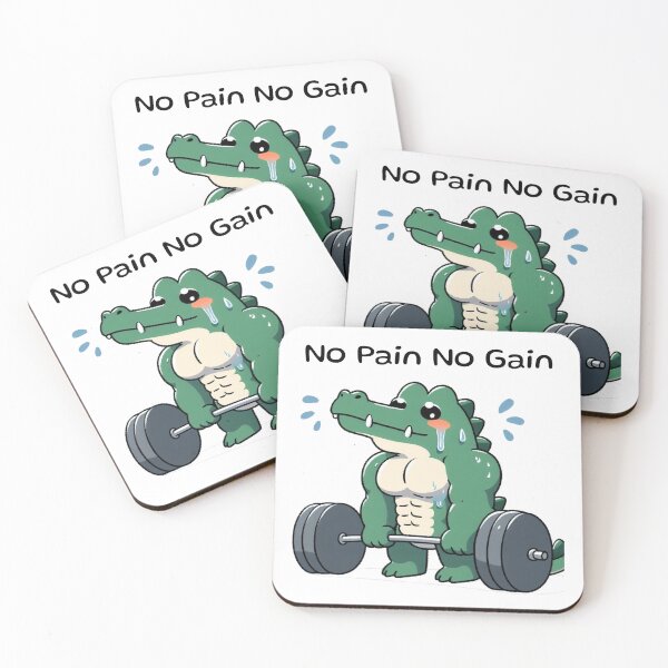 Item preview, No Pain No Gain: Muscle Alligator designed and sold by LemuellTrends.
