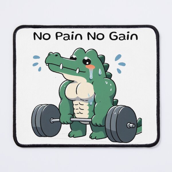 Item preview, No Pain No Gain: Muscle Alligator designed and sold by LemuellTrends.