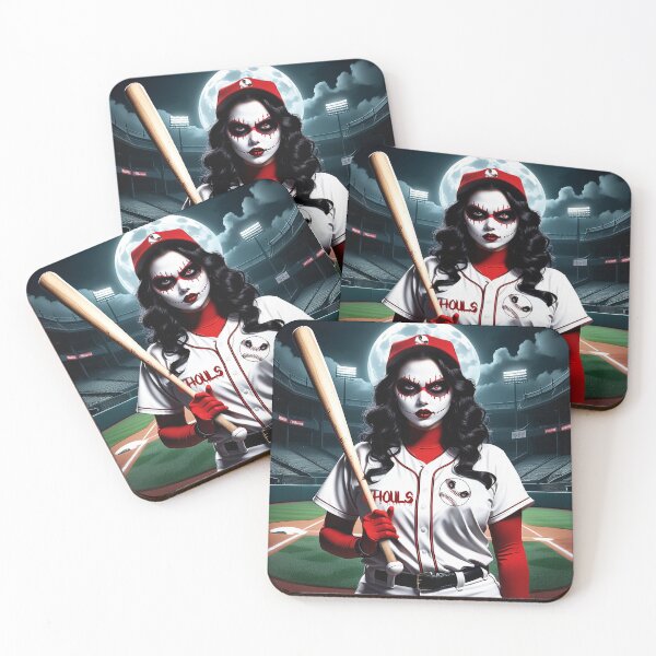 Artikelvorschau, Ghouls – Weibliches Baseballteam entworfen und verkauft von FatCatStudios.