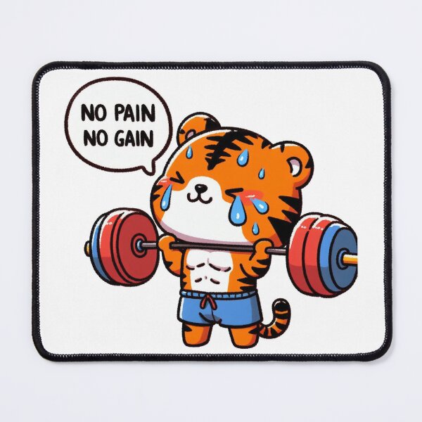 Item preview, No Pain No Gain: Muscle Tiger designed and sold by LemuellTrends.