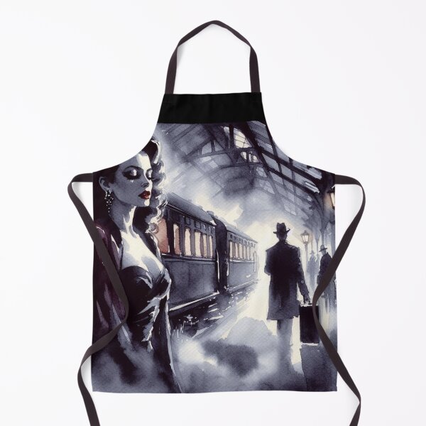 Item preview, Noir Train Station Goodbye Femme Fatale [Vintage, Retro] designed and sold by RESToRAPTOR.