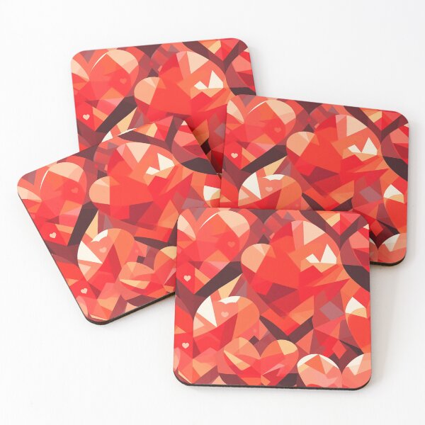 Item preview, Crazy in Love: Vibrant Red Heart Pattern for Unique Style, Valentine's Day Gift designed and sold by JollyJellyFace.