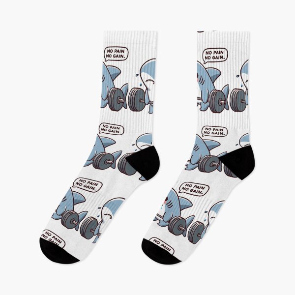 Item preview, No Pain No Gain: Muscle Shark designed and sold by LemuellTrends.
