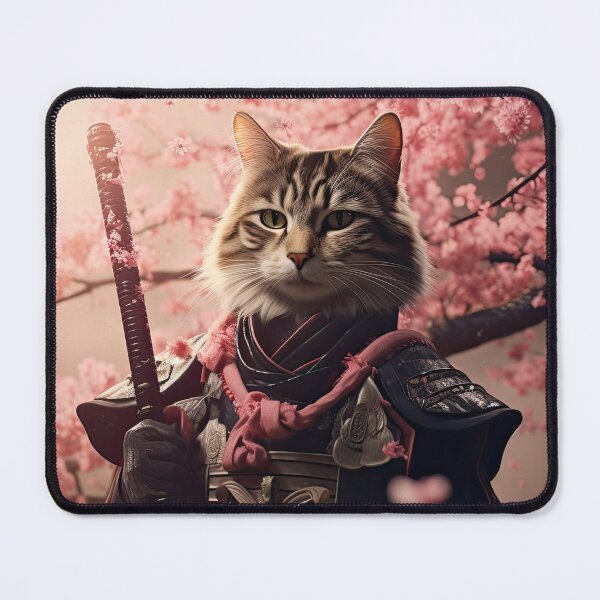 Item preview, Samurai cat by sakura tree designed and sold by obstinator.