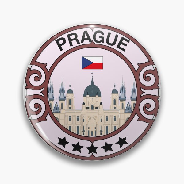 Item preview, Prague city with czech flag designed and sold by Donutlovers.