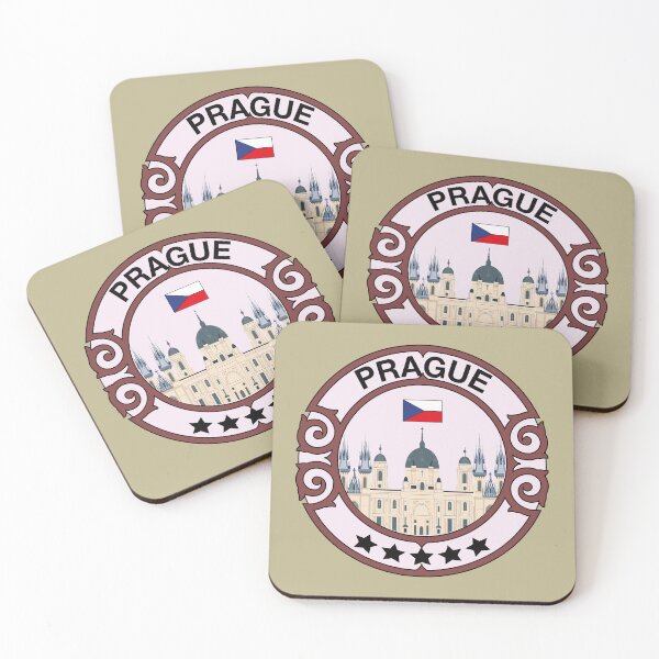 Item preview, Prague city with czech flag designed and sold by Donutlovers.