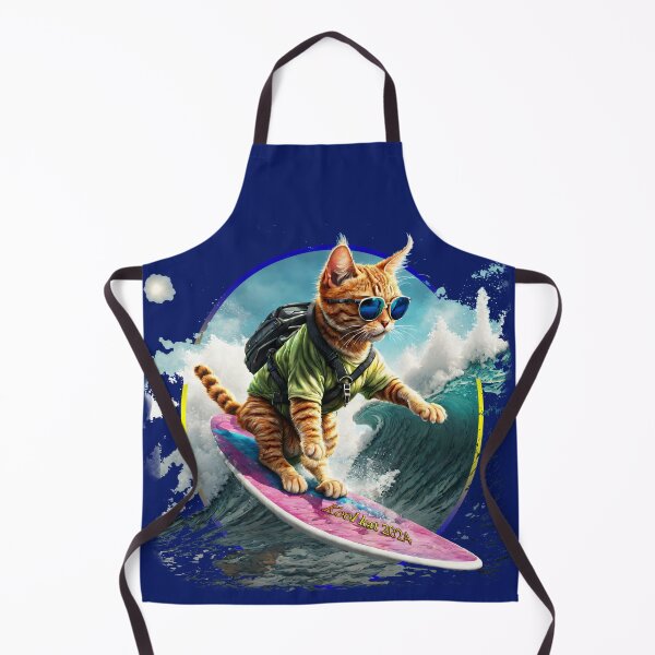 Item preview, Kool Kat 2024, Surfing Cat, Ocean Loving Feline designed and sold by leyfinder.