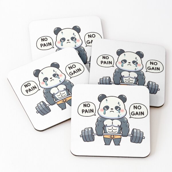 Item preview, No Pain No Gain: Muscle Panda designed and sold by LemuellTrends.