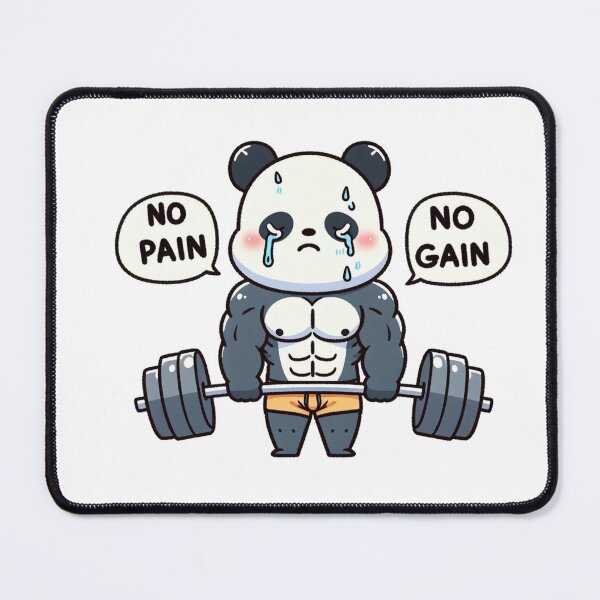 Item preview, No Pain No Gain: Muscle Panda designed and sold by LemuellTrends.