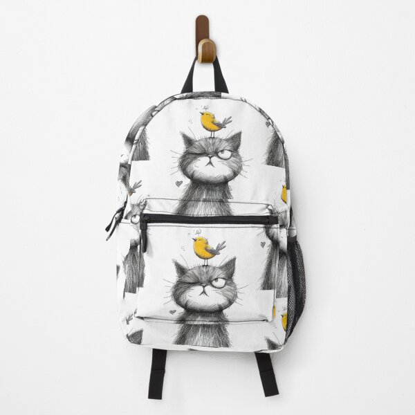 Item preview, Annoyed Cat in a Canary Hat: Minimalistic Expression designed and sold by Piotrek0001.