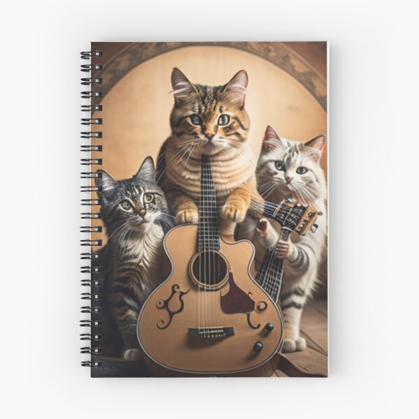 Item preview, guitarist cats designed and sold by artdemarta.