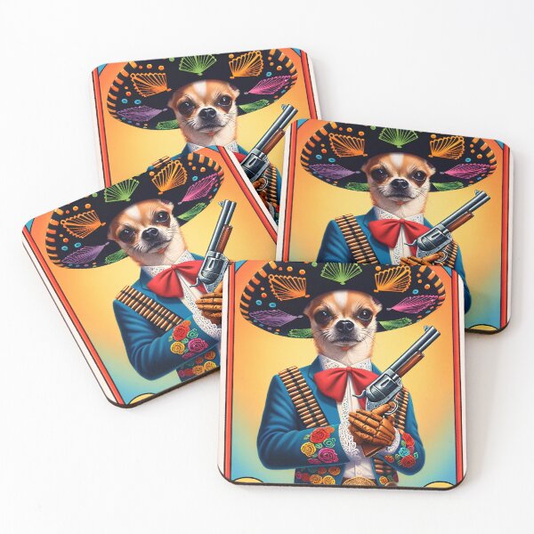 Item preview, El Chihuahua Loteria mariachi pistolero designed and sold by Cord75.