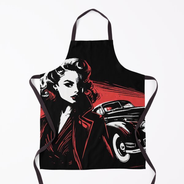 Item preview, Noir Woman and Car [Vintage, Retro] designed and sold by RESToRAPTOR.