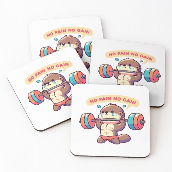 Item preview, No Pain No Gain: Muscle Otter designed and sold by LemuellTrends.