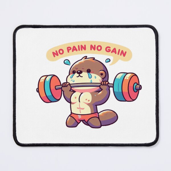 Item preview, No Pain No Gain: Muscle Otter designed and sold by LemuellTrends.