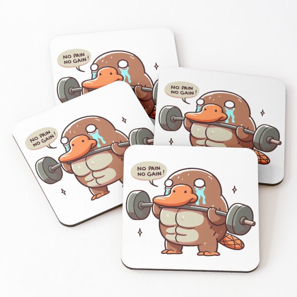 Item preview, No Pain No Gain: Muscle Platypus designed and sold by LemuellTrends.