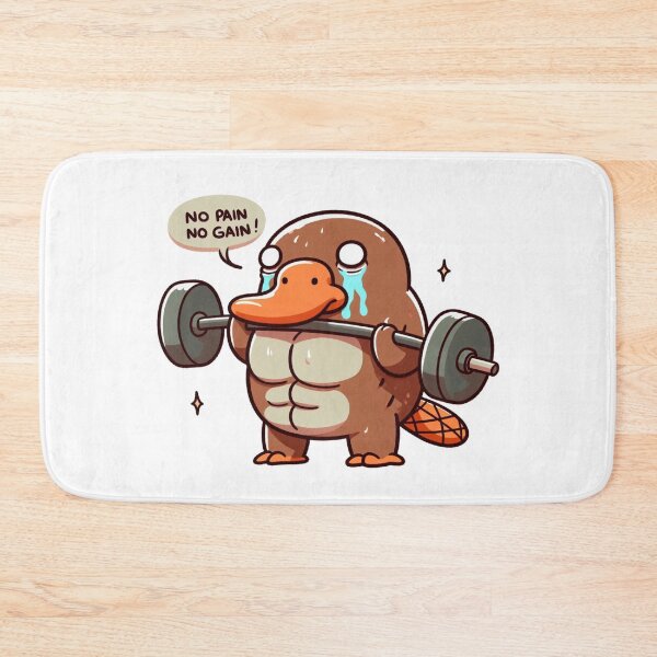 Item preview, No Pain No Gain: Muscle Platypus designed and sold by LemuellTrends.