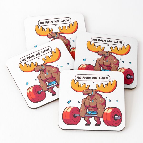 Item preview, No Pain No Gain: Muscle Moose designed and sold by LemuellTrends.