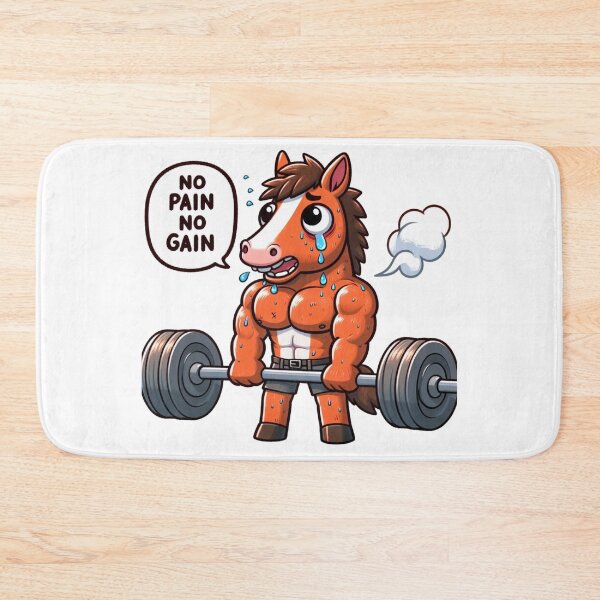Item preview, No Pain No Gain: Muscle Horse designed and sold by LemuellTrends.