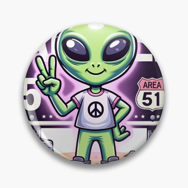 Item preview, Area 51 Peace Alien designed and sold by RobertMartinArt.