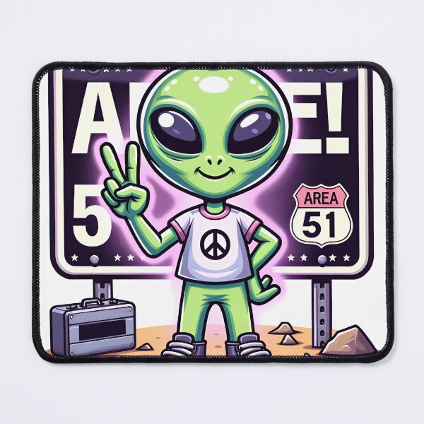 Item preview, Area 51 Peace Alien designed and sold by RobertMartinArt.