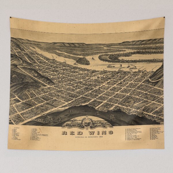 Item preview, Owatonna, Minnesota (1870) designed and sold by allhistory.