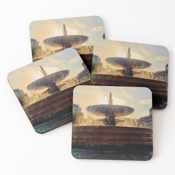 Item preview, Sun Sets Behind A Fountain designed and sold by lightworks.
