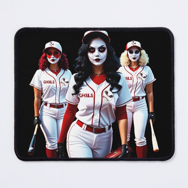 Artikelvorschau, Ghouls – Weibliches Baseballteam entworfen und verkauft von FatCatStudios.