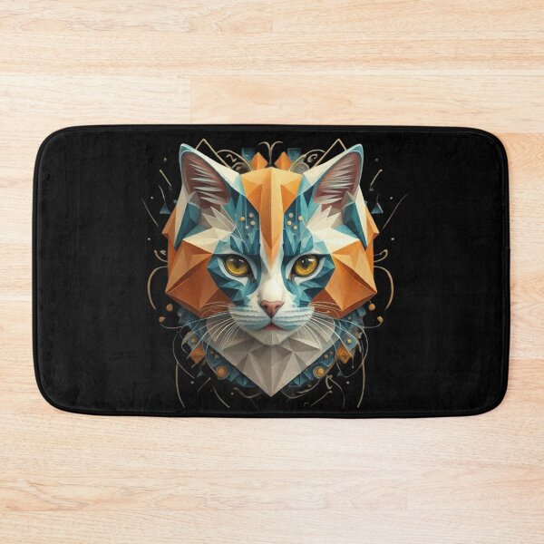 Item preview, Geometric Cat Wild Logo designed and sold by ArtByKubina.