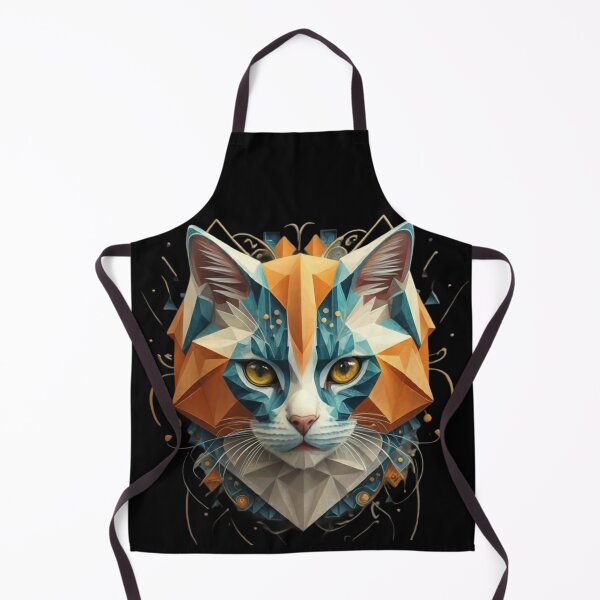 Item preview, Geometric Cat Wild Logo designed and sold by ArtByKubina.