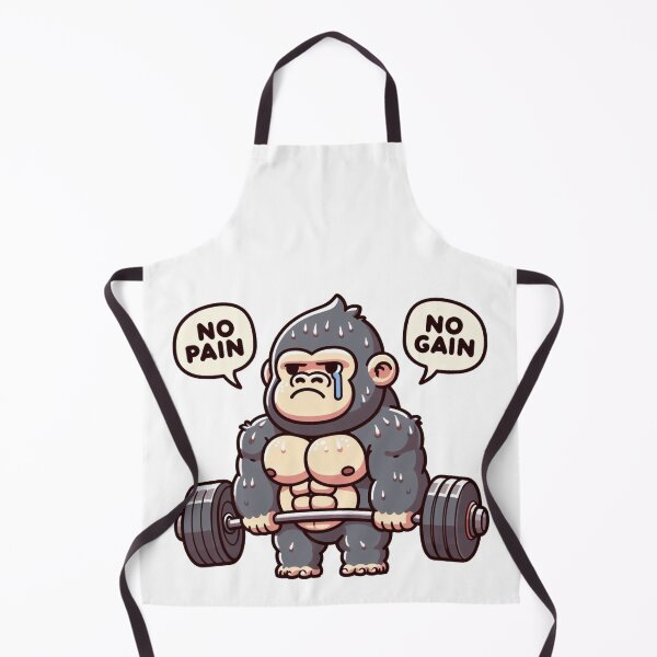 Item preview, No Pain No Gain: Muscle Gorilla designed and sold by LemuellTrends.