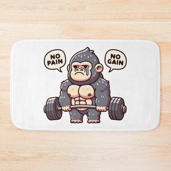 Item preview, No Pain No Gain: Muscle Gorilla designed and sold by LemuellTrends.