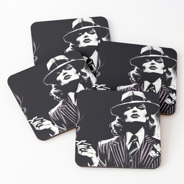 Item preview, Noir Woman from the Gang in a Suit [Vintage, Retro] designed and sold by RESToRAPTOR.