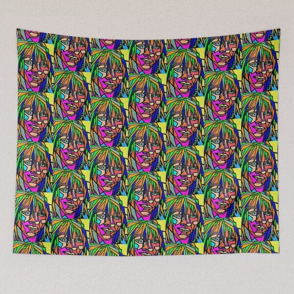 Item preview, Modern Portrait Pop Art by MariDani Art designed and sold by MariDaniArt.