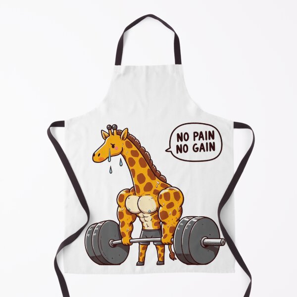 Item preview, No Pain No Gain: Muscle Giraffe designed and sold by LemuellTrends.