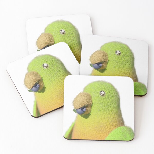 Item preview, Worsted parakeet eating designed and sold by 3DChop.