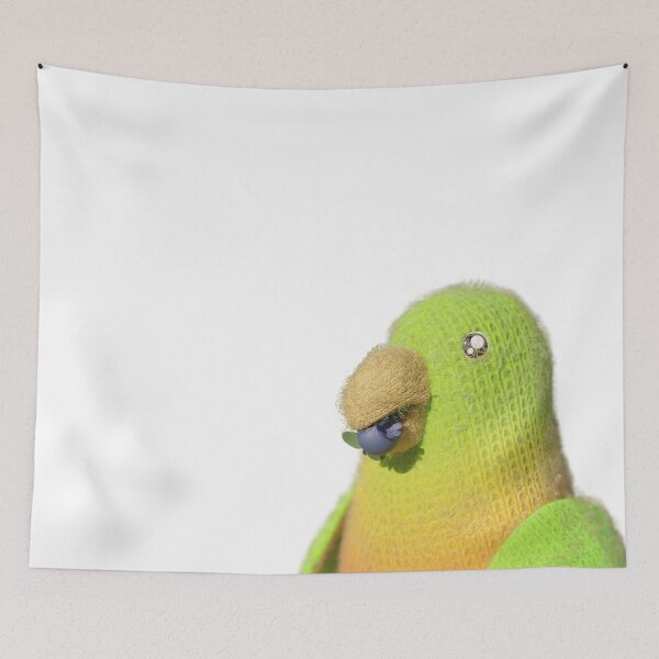Item preview, Worsted parakeet eating designed and sold by 3DChop.