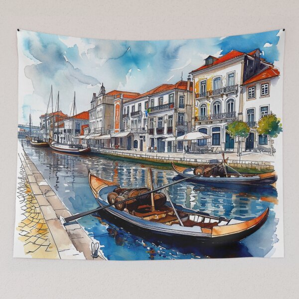 Item preview, Watercolor Design of Aveiro - Portugal  designed and sold by Sketch-Shack.