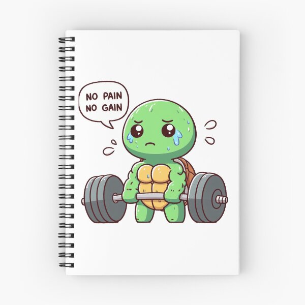 Item preview, No Pain No Gain: Muscle Turtle designed and sold by LemuellTrends.