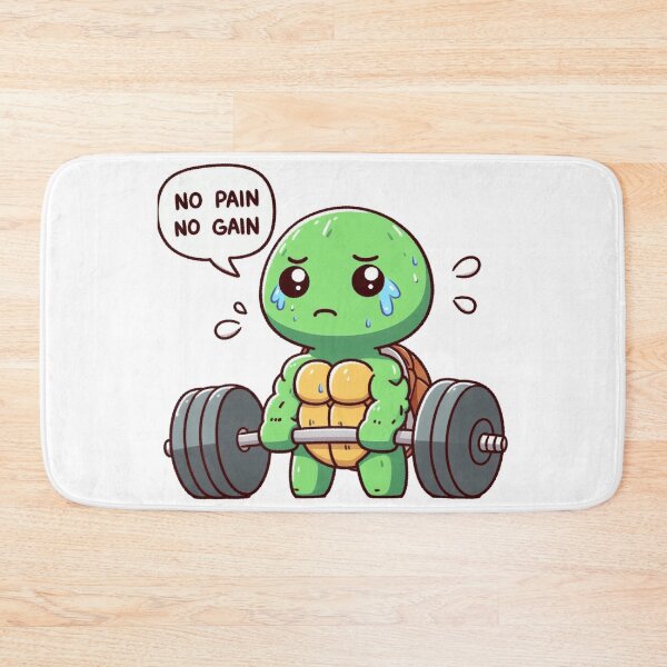 Item preview, No Pain No Gain: Muscle Turtle designed and sold by LemuellTrends.