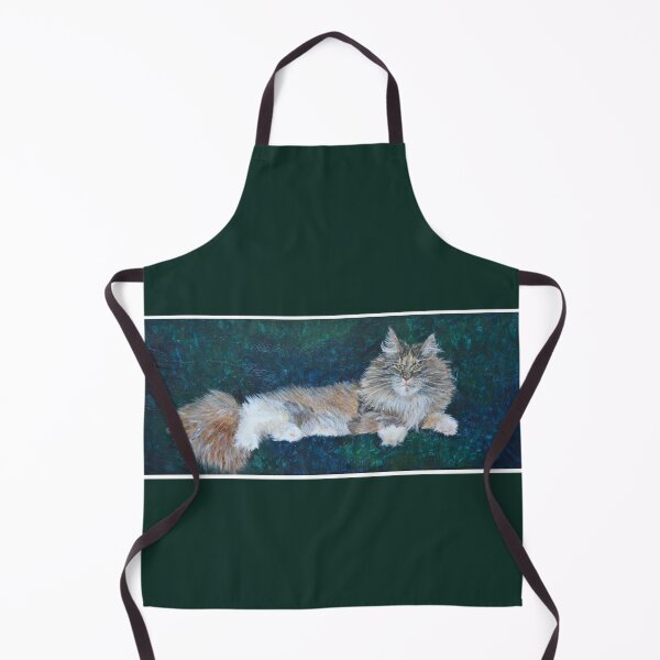 Item preview, Majestic Lying Maine Coon Cat (painting) designed and sold by D-Vogt-Grafik.