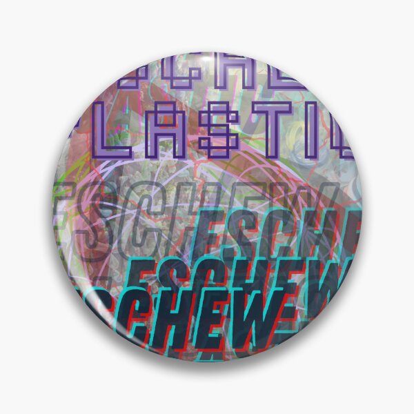 Item preview, Eschew plastic, environmental message, clean earth, reduce, recycle designed and sold by Meg Gregory.