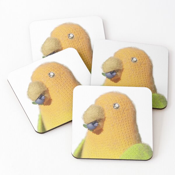 Item preview, Worsted parakeet eating designed and sold by 3DChop.