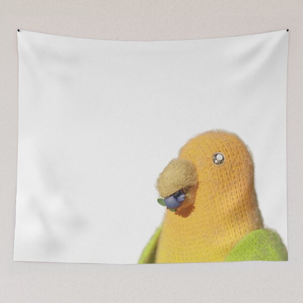 Item preview, Worsted parakeet eating designed and sold by 3DChop.