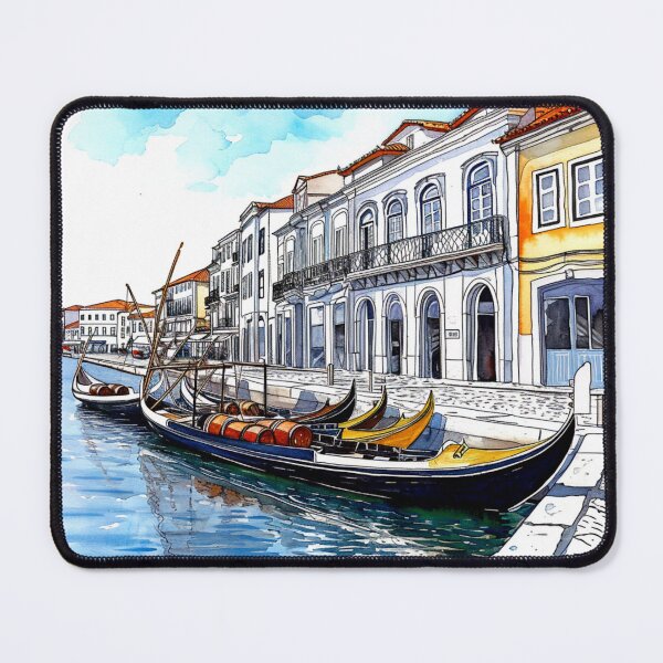 Item preview, Watercolor Design of Aveiro - Portugal designed and sold by Sketch-Shack.
