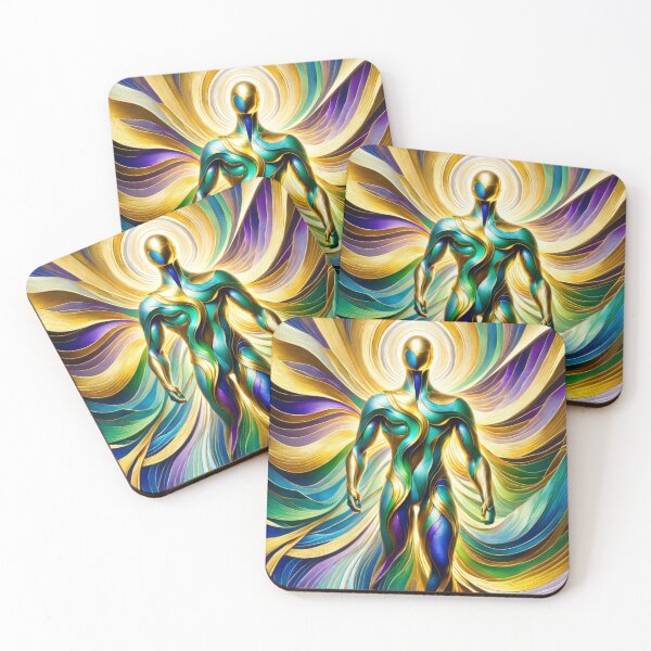 Item preview, Golden geometry,colorful patterns, like from a dream, Freedom designed and sold by CrisMor-Art.