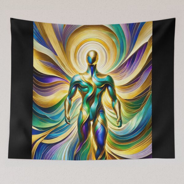 Item preview, Golden geometry,colorful patterns, like from a dream, Freedom designed and sold by CrisMor-Art.