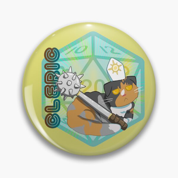 Item preview, Dungeons and Dragons Cleric Cat designed and sold by Tactlessly.