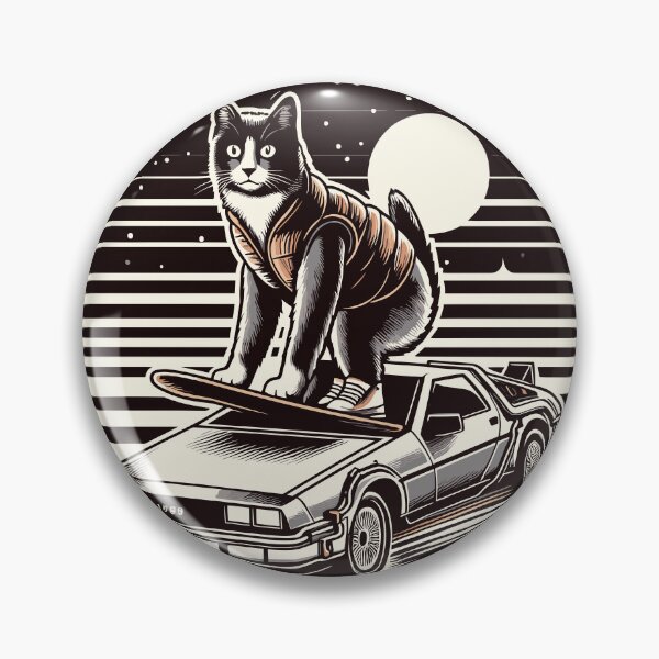 Item preview, Cat Back to the Future designed and sold by Klaerika.