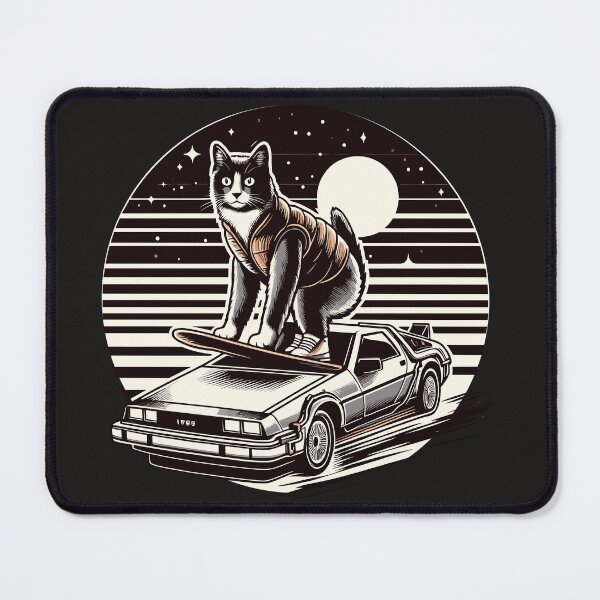 Item preview, Cat Back to the Future designed and sold by Klaerika.